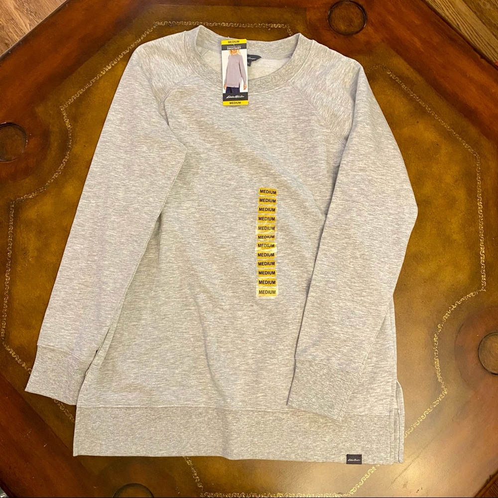 ❌SOLD❌Eddie Bauer Boyfriend Tunic M NWT grey
